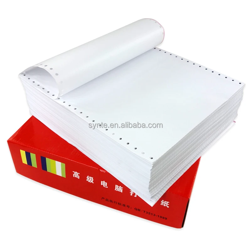 Непрерывная печать 241*280 мм (9,5*11 дюймов)-Однослойная компьютерная бумага 1000 листов в коробке