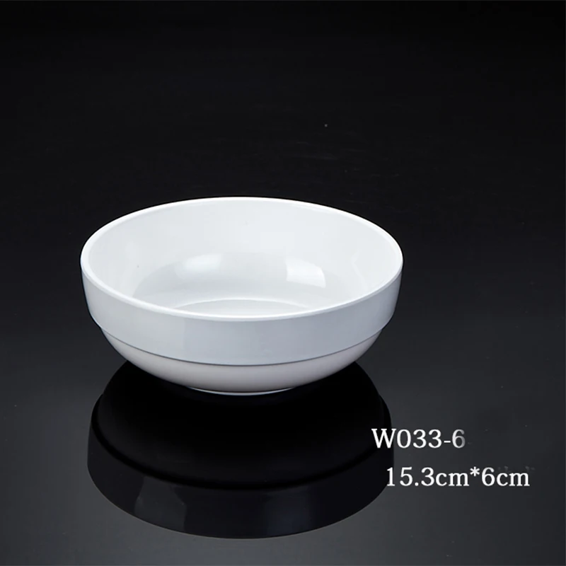 Производитель, меламиновая посуда, белая фарфоровая миска для лапши для ресторана