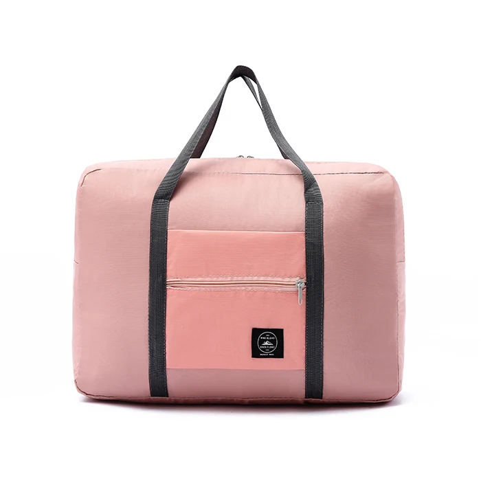 Manufacturer Polyester Portable Duffel Tote Folding Travel Trolley Duffel Bag Nylon 48*32*16cm Tb2016072202 CN;ZHE 220g JF