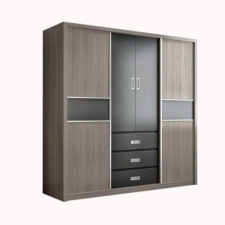 particle board cheap clothes mdf wardrobe furniture for home