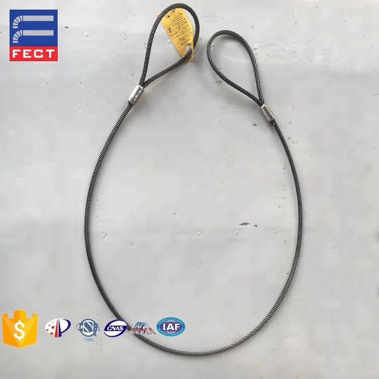 Wholesale Low MOQ Non Galvanized Steel Wire Rope Cable Laying Sling Cable Sling