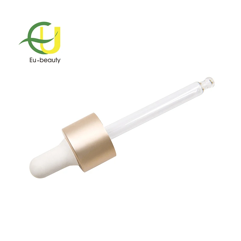 Aluminum collar glass dropper for serum bottle