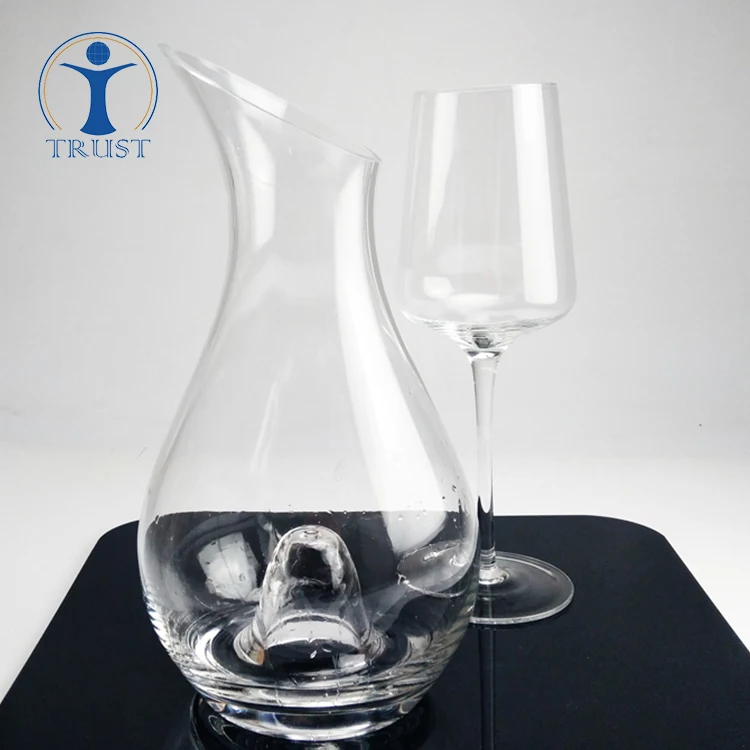 Wholesale Lead Free Hand Blown High Quality Wedding Tableware Glass Wine Decanter