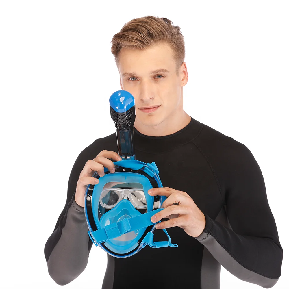 Integrated Full Face Scuba Diving Mask With Earplug
