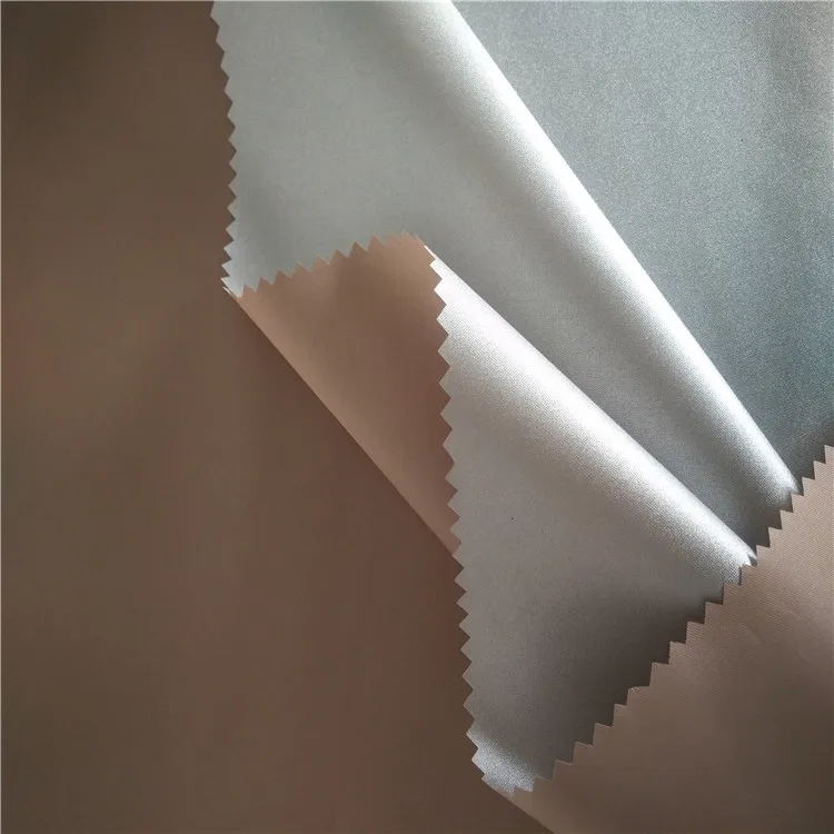 190t полиэстер Тафта Ткань с серебряным покрытием для палатки