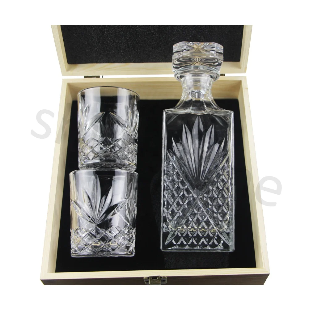
Pop Selling Wine Decanter Whiskey Drinking Glass Decanter Italian Crafted Glass Decanter Whisky Glasses Set Elegant Whiskey 
