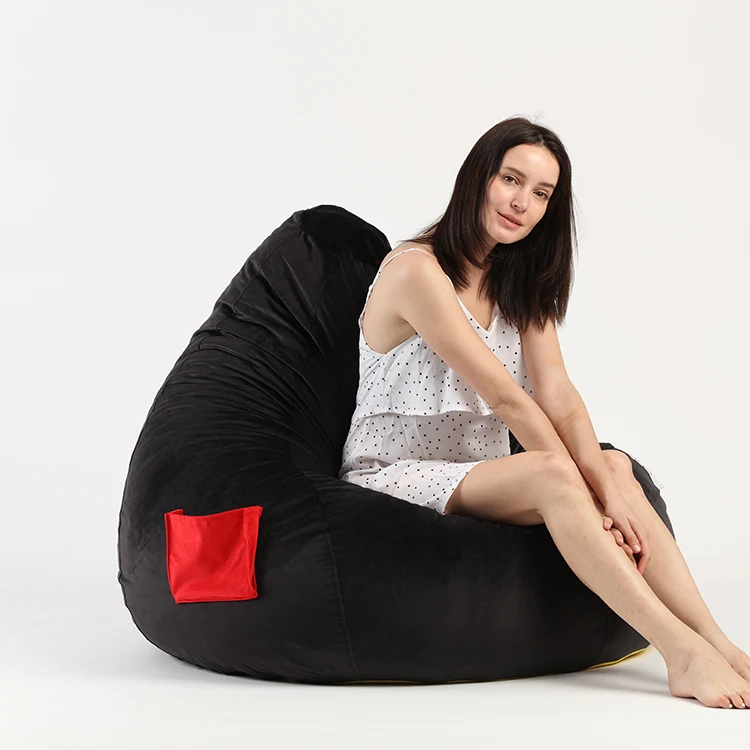 Gaming Bean Bag Boy Comfortable Teardrop Beanbag Chair Can be Customized Coffee Bean Fabric Bag