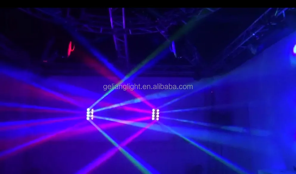 hot selling full color 8x10w 80w RGBW 4IN1 disco stage light led spider beam moving head light
