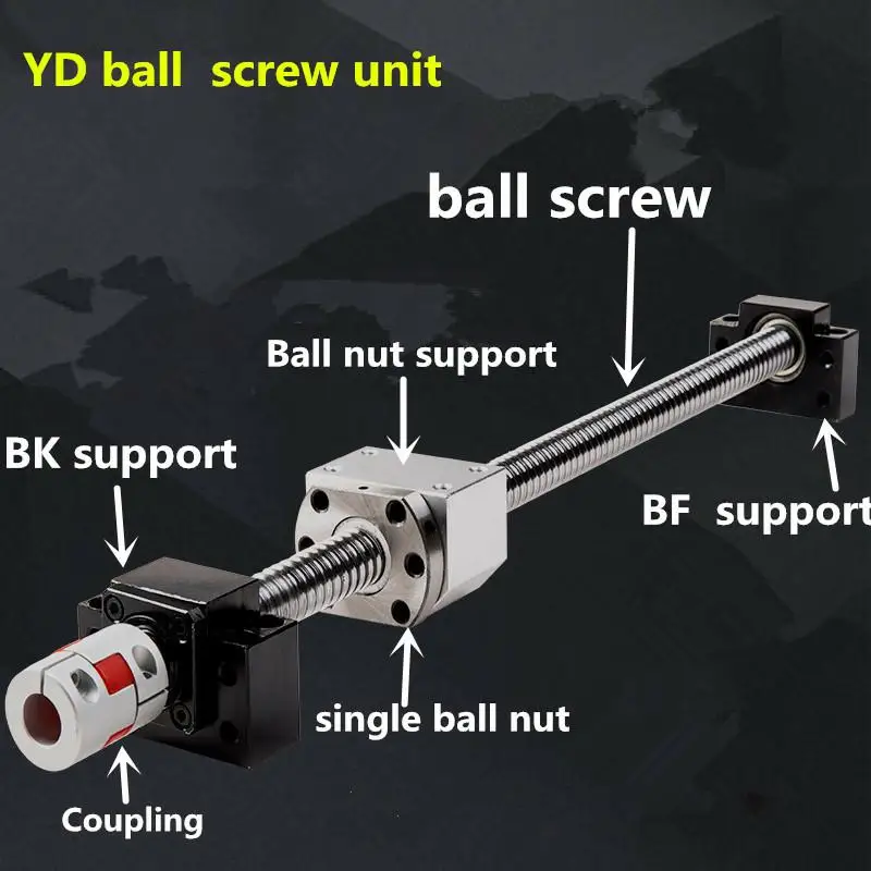 
Diameter 8mm Lead 2mm Miniature Ball Screw SFK0802 for CNC machine 