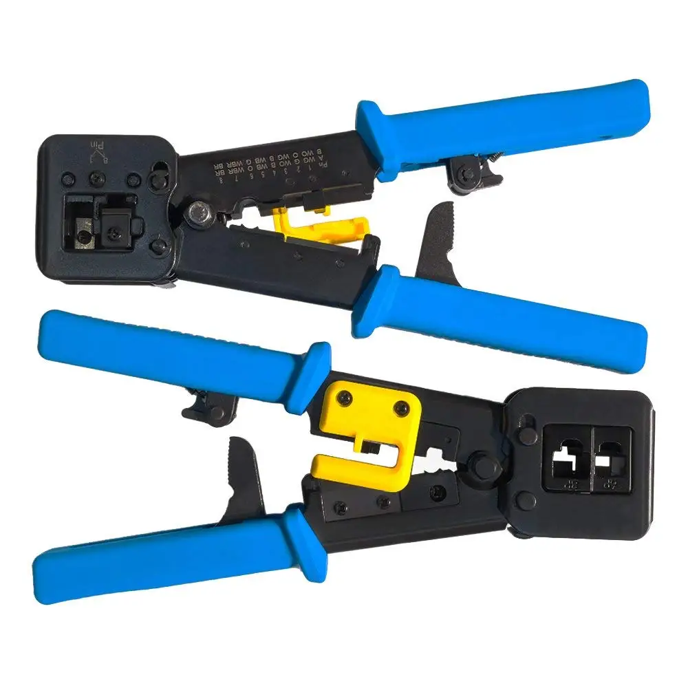 Glory Crimper Cable Cutter Automatic Wire Stripper Network Blue Crimp Plier
