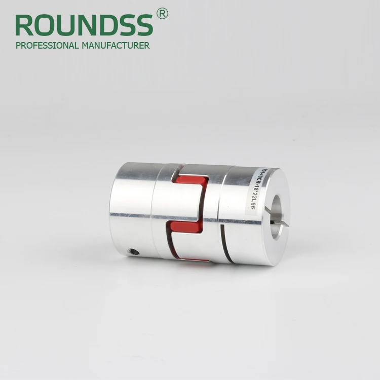 Roundss 20mm Flexible Shaft Coupler Red Soft Rubber Flexible Coupling Stepper Motor Coupler