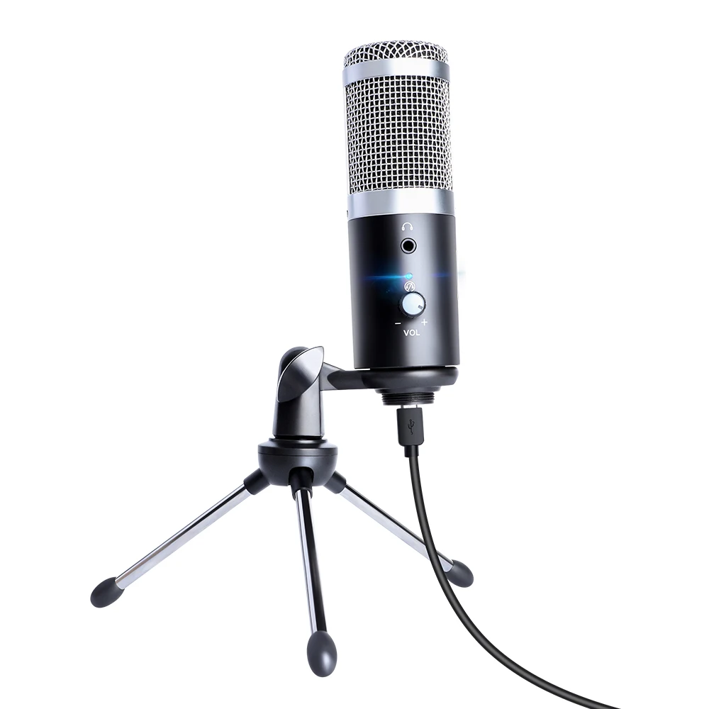Кардиоидная Запись голоса подкастинга Студия конденсаторный Подкаст микрофон