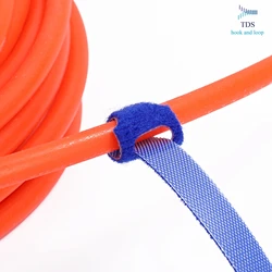 heavy duty Fastener back to back hook and loop cable tie