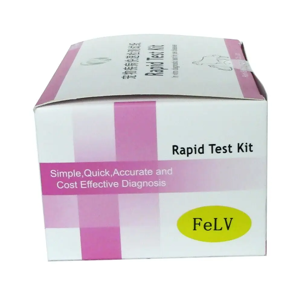 
One step Fiv/Combined Feline FIV+FeLV veterinary rapid test kit /Felv test kit with high degree of accuracy 