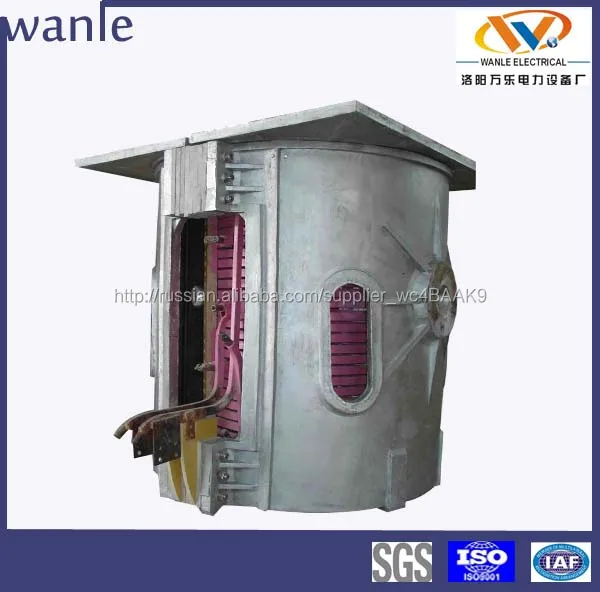 1 Ton High Efficiency Melting Crucible Industrial Furnace for Iron Scrap Metal Melting