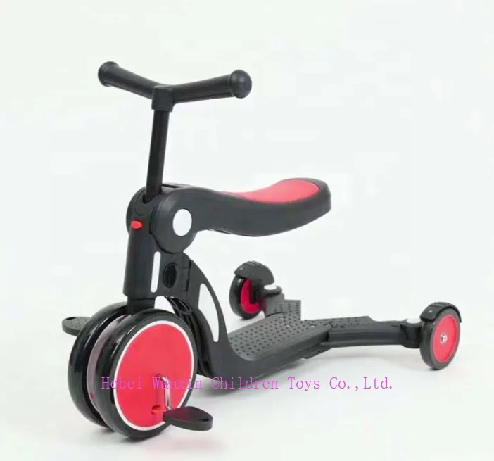 2019 Three modes of baby scooter kids Balance car baby tricycle