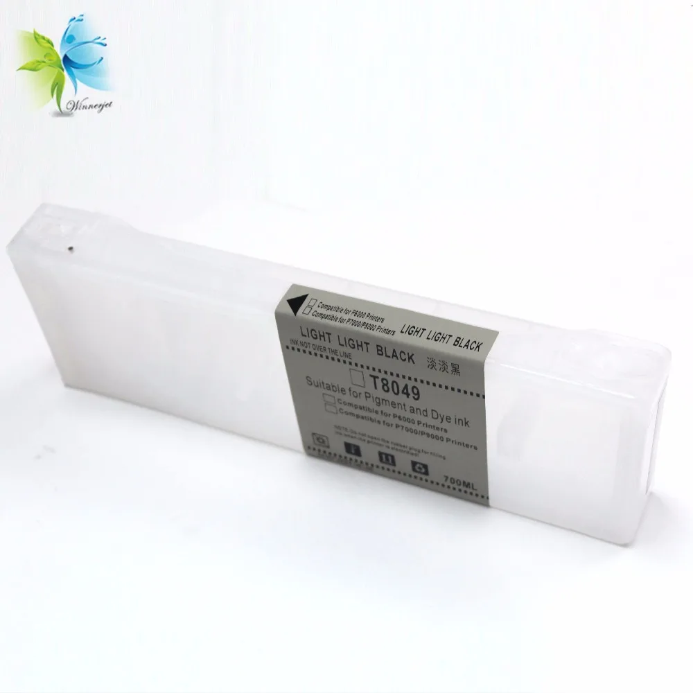 New Chip ! 700ml T804 ink cartridge for Epson P6000 P8000 Refill Cartridge