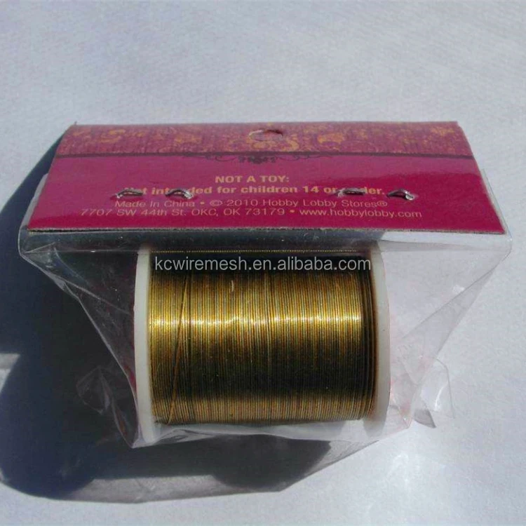 Reputable KC brand Bright craft wire / artistic wire with painted wire (certified manufacturer).