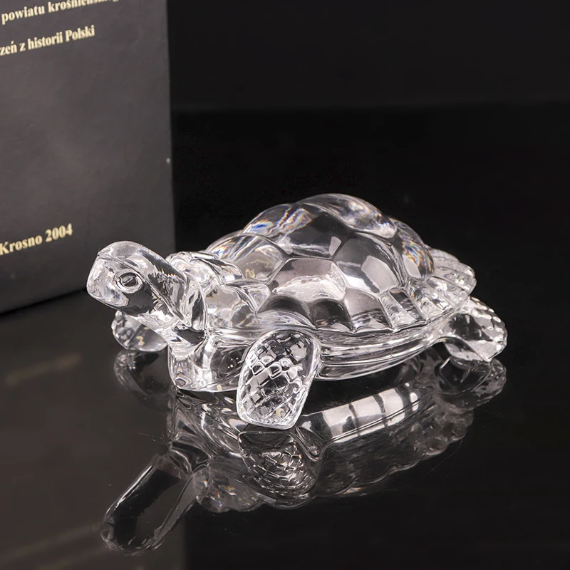 Manufacturer Wholesale Custom Animal Figurine Decorative Crystal Tortoise Glass Crystals For Crafts