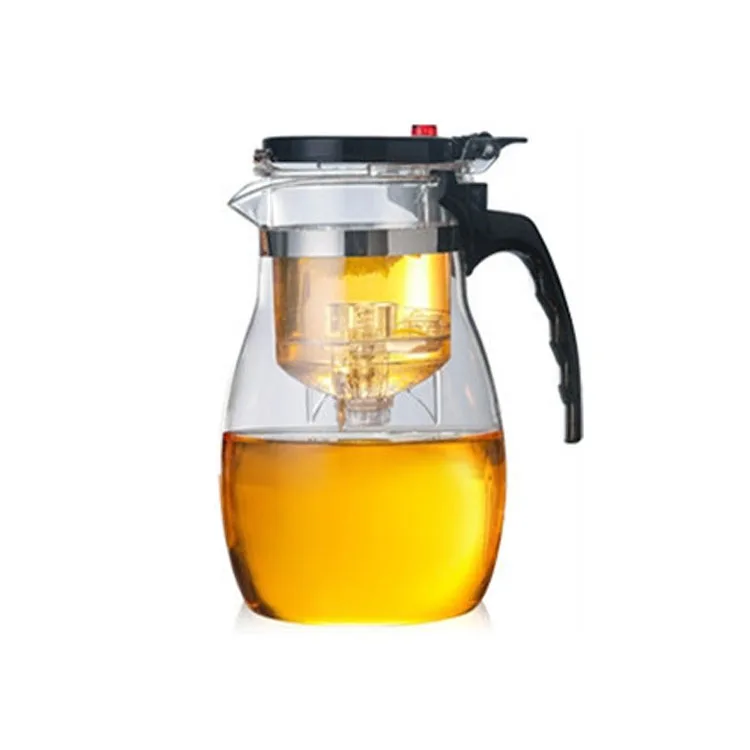 600ml High Borosilicate Heat Resistant Glass Tea Kettle Clear Glass Teapot