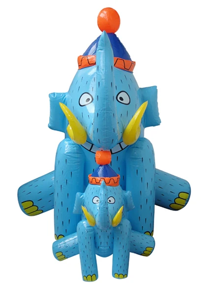 Inflatable animal with elephant