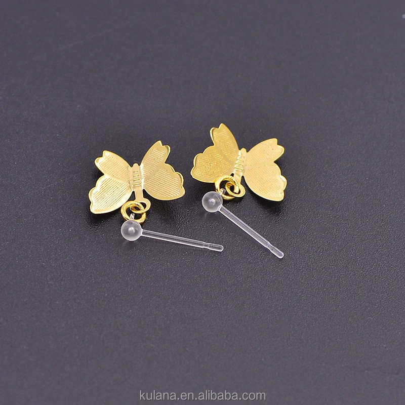 Japanese big dangle butterfly earrings resin earring BU5091