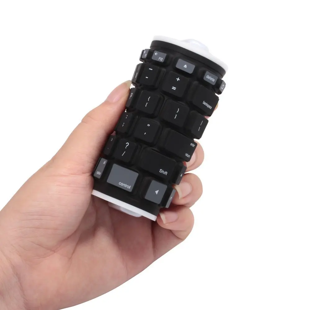 
Portable Silicon waterproof foldable wireless flexible keyboard for mini 