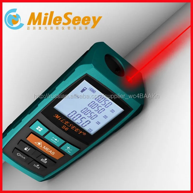 Mileseey S6 40 м лазерного мера инфракрасный измеритель расстояния