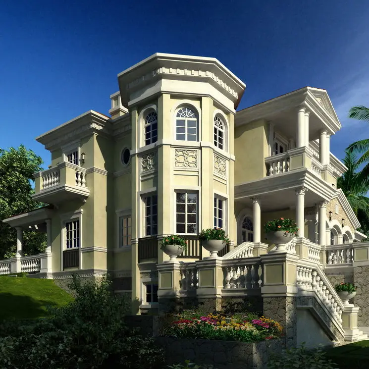 BISINI Luxury 3D house plan and rendering
