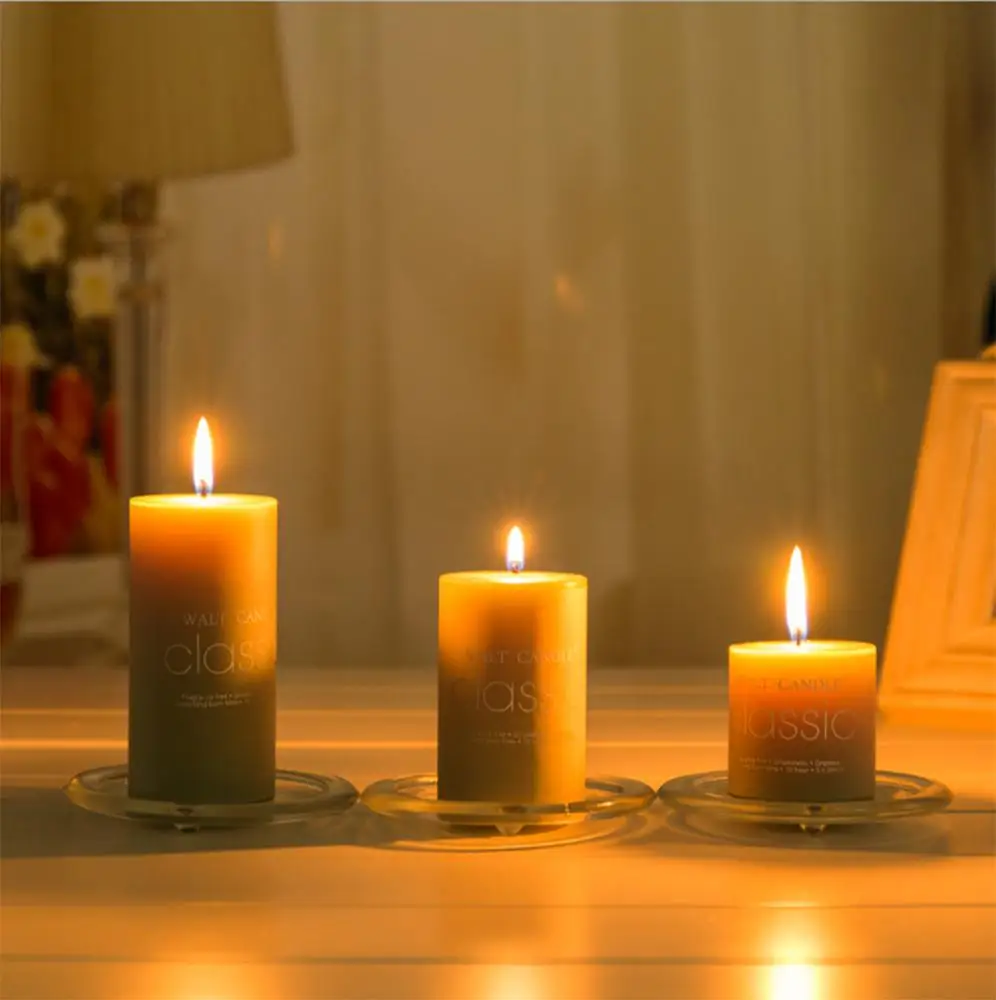 Bulk Wholesale High Quality Paraffin Wax Large Rustic Unscented Pillar Candle