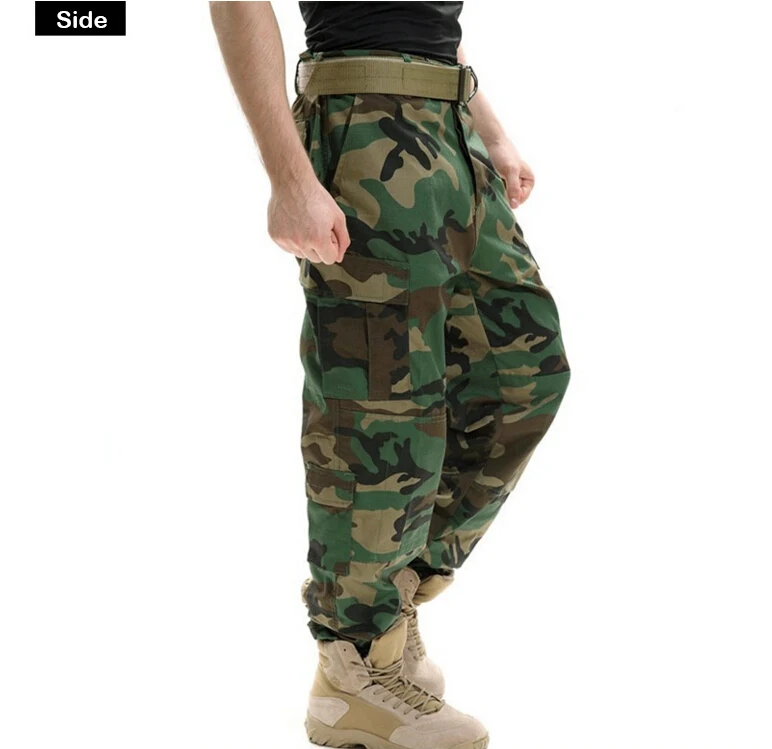 Rip-Stop Fabric Camouflage Style Standard Tactical Pants For Wholesale