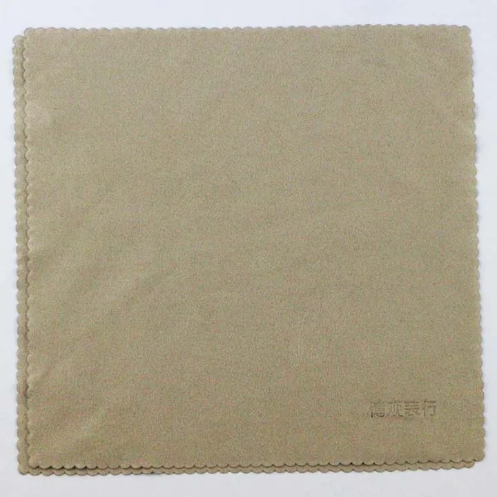 embossed printed chamois/suede microfiber cleaning cloth