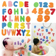 36PCs Alphanumeric Letter Bath Puzzle EVA Kids Baby Toys New Early Educational Kids Bath Funny Toy