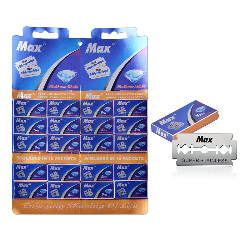 double edge blade platinum coated edge disposable razor blade