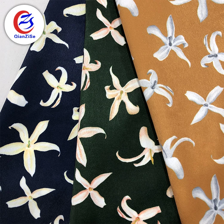 Цветочный дизайн сублимационная мода цифровая печать ткань для женских платьев