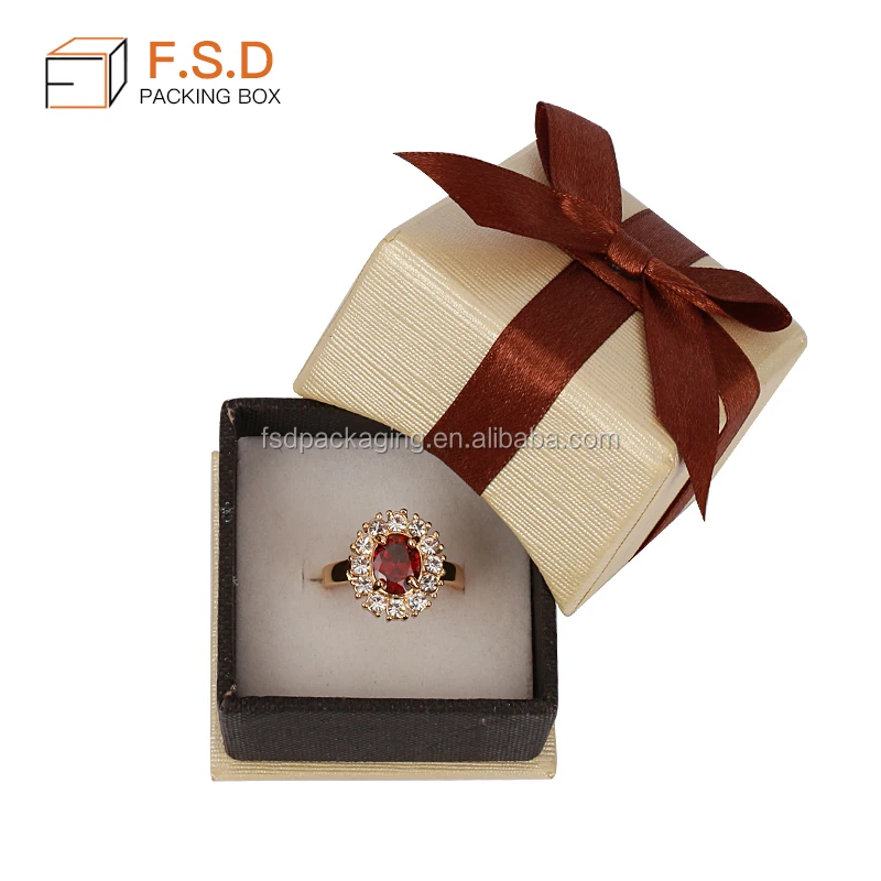 High quality handmade square or rectangle bracelet jewelry packing box  ribbon necklace ring  upper and lower jewelry box