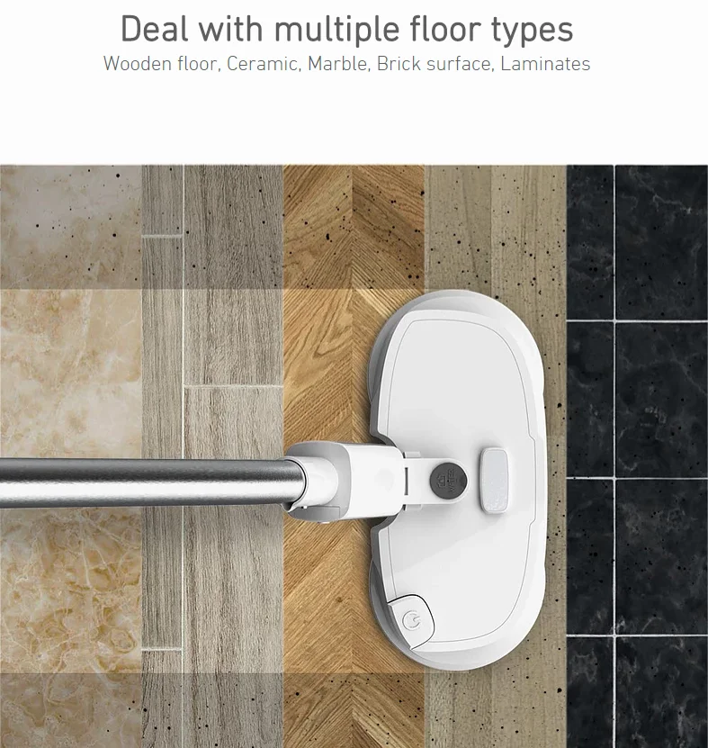 2022 New Innovative Design Mamibot Cordless Floor Cleaner Mop, Hard Floor Electric Wireless Mop Wholesale Black White OEM 330ml