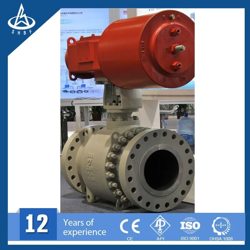 China manufactury Pipeline Ball Valve with Gas Over Oil Actuator