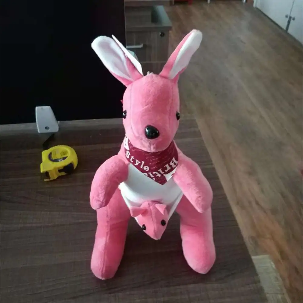 Wholesale Popular Cartoon Parent-child Kangaroo Pillow Plush Stuffed Toy