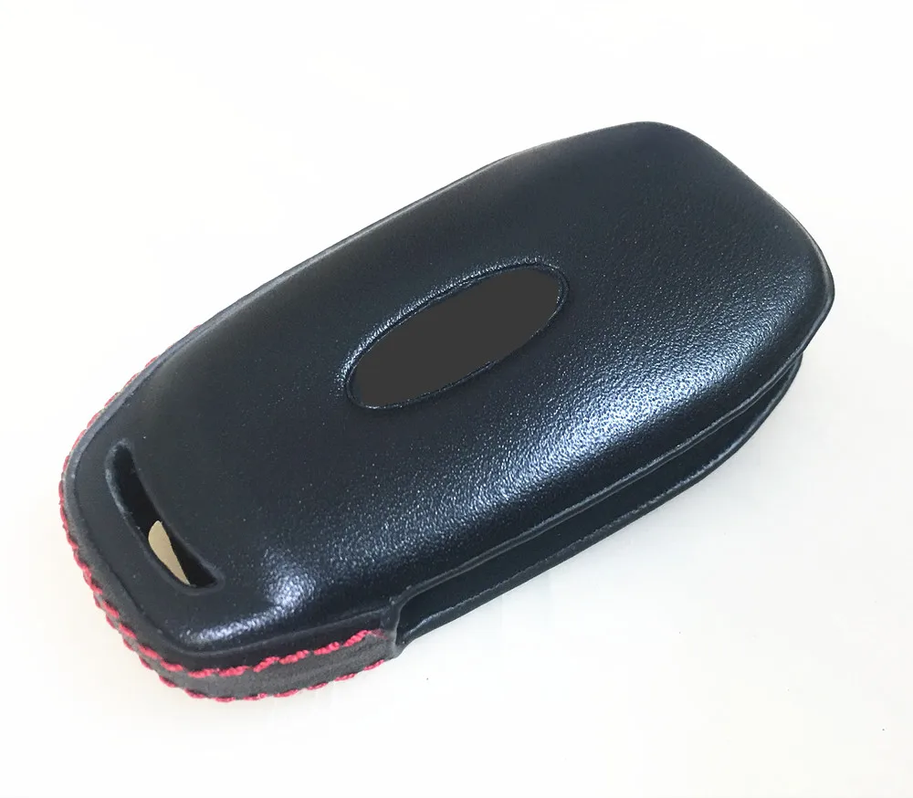 Genuine Leather Key Bags Car Key Case for Focus 3 Escort Kuga Fiesta Mustang Edge MKV Fusion F150 2016 Ranger