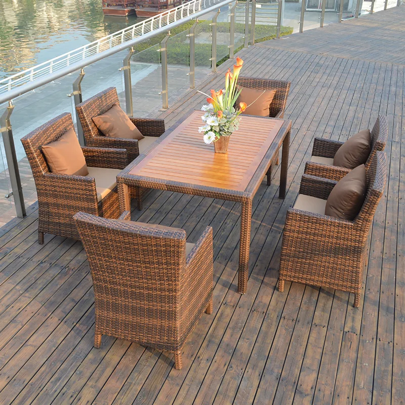 Уличный алюминиевый стул для любой погоды, стул из ротанга для отдыха