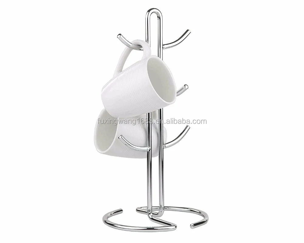 Iron Wire Metal Mug Holder Organizer Coffee Cup Holder Tea Cup Storage Rack Glass Cup Rack