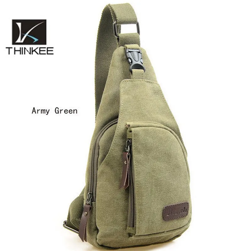 High Quality China Vintage Canvas Mens Chest Bag