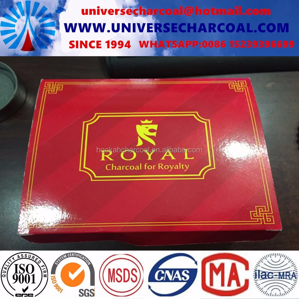 Dubai charcoal tablet for incense, bamboo incense burning cube charcoal