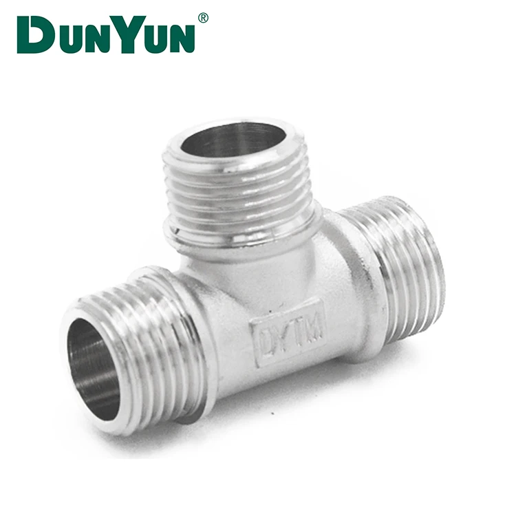Male and female Brass fitting Plumbing Tee Fittings with BSP Thread