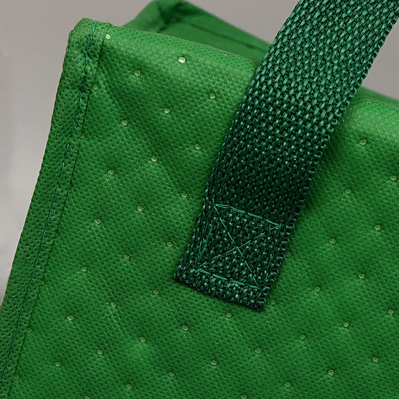 
Custom printed green eco insulated beer cooler tote bag 