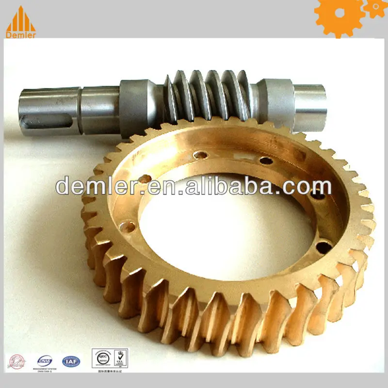 
Reducer worm shaft; worm wheel 20CrMnTi/bronze 