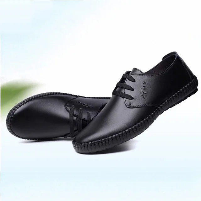 Leather shoes casual men casual new fashion flat man PU shoes