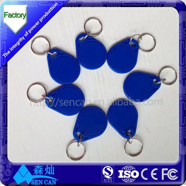 дешевые водонепроницаемый rfid брелок/теги/бесконтактных 13.56 мгц 1k/4k брелока