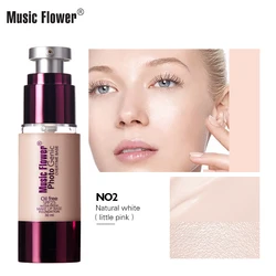 Original Music Flower GMPC Makeup Full Coverage Oil-free Waterproof Concealer Private Label Cheek Liquid Matte Foundation